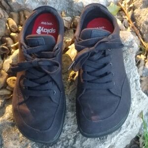 Splay Freestyle 1.0 Black Canvas M6/W8 Barefoot Minimalist Athletic Shoes EUC